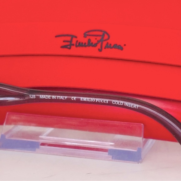 Emilio Pucci EP650S Oversized Cardinal Maroon Luxury Sunglasses with Case - Picture 6 of 12